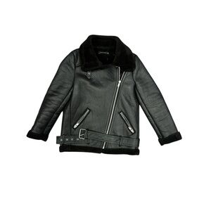 Zara Black Sherpa Jacket
